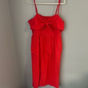 Elegant Coral Women's Dress
